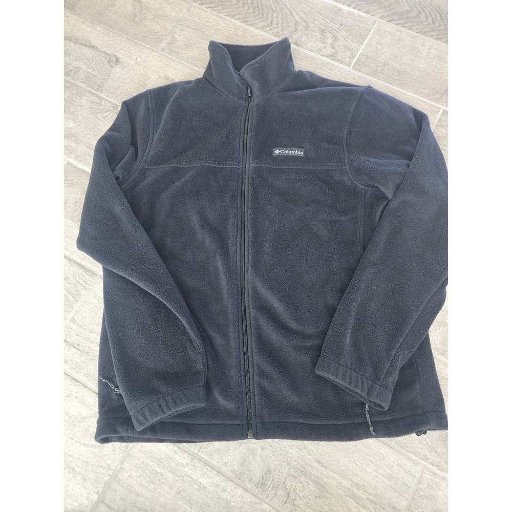 Columbia Mens Steens Mountain Full Zip‎ Fleece Jacket Black Size Medium